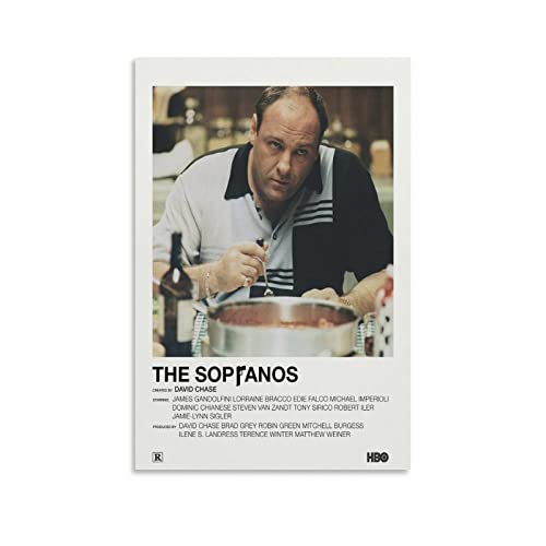 BBZL The Sopranos TV-Serie Poster Leinwand Kunst Dekoratives Gemälde Bild Druck Modern Familie Junge Mädchen Schlafzimmer Wohnzimmer Dekoration Wanddekoration Poster 60 x 90 cm von BBZL