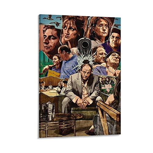 BBZL The Sopranos TV-Serie Poster Leinwand Kunst Dekoratives Gemälde Bild Druck Modern Familie Junge Mädchen Schlafzimmer Wohnzimmer Dekoration Wanddekoration Poster 60 x 90 cm von BBZL