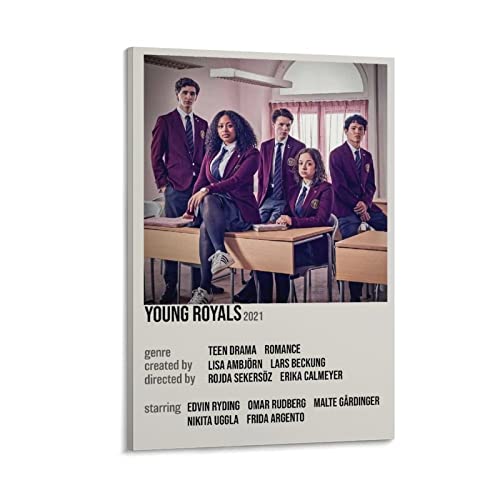 BBZL Young Royals Drama Poster Leinwand Kunst Dekoratives Gemälde Bild Druck Modern Familie Junge Mädchen Schlafzimmer Wohnzimmer Dekoration Wanddekoration Poster 30 x 45 cm von BBZL