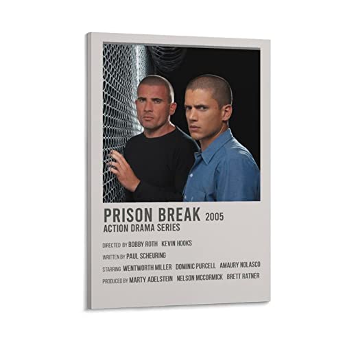 Prison Break TV-Serie Poster Leinwand Kunst Dekoratives Gemälde Bild Druck Modern Familie Junge Mädchen Schlafzimmer Wohnzimmer Dekoration Wanddekoration Poster 40 x 60 cm von BBZL