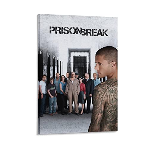 Prison Break TV-Serie Poster Leinwand Kunst Dekoratives Gemälde Bild Druck Modern Familie Junge Mädchen Schlafzimmer Wohnzimmer Dekoration Wanddekoration Poster 40 x 60 cm von BBZL