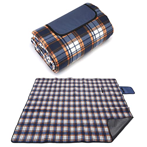 BBZY 200 x 220 cm wasserdichte Faltbare große Picknickdecken leichte kompakte Picknickmatte mit wasserdichter Rückseite für Camping von BBZY