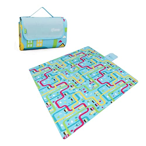BBZY Extra große Picknickdecke aus Oxford-Stoff mit wasserdichter Unterfolie, wasserdichte, sanddichte Stranddecke für die Strand-Picknickmatte von BBZY