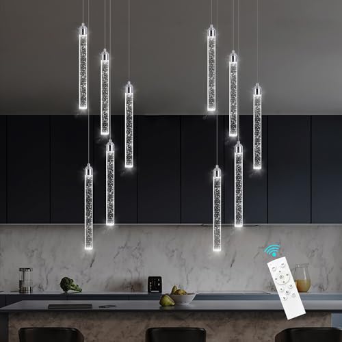 12 Dimmbare LED Kronleuchter für Eingangsbereich Deckenmontage Kristall Kronleuchter Moderne Leuchte mit Chrom-Finish für Wohnzimmer 12 Dimmbare LED Kronleuchter für Eingangsbereich Deckenmontage Kristall Kronleuchter Moderne Leuchte mit Chrom-Finish für Wohnzimmer von BBioss
