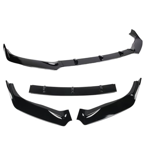3 Stück Schwarz glänzend passend für Nissan Sentra 2016 2017 2018 2019 Frontstoßstange Splitter Lippendiffusor Body Kit Spoiler Guard (Glänzend Schwarz) von BBioss