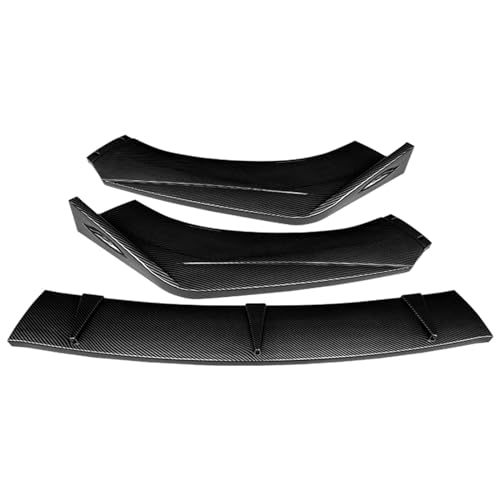 Auto Frontstoßstange Splitter Lippe Bodykit Spoiler Diffusor Guard Protector Cover Trim Zubehör ABS kompatibel für Passat B7 2011-2015 (Kohlenstofffaser-Optik) von BBioss