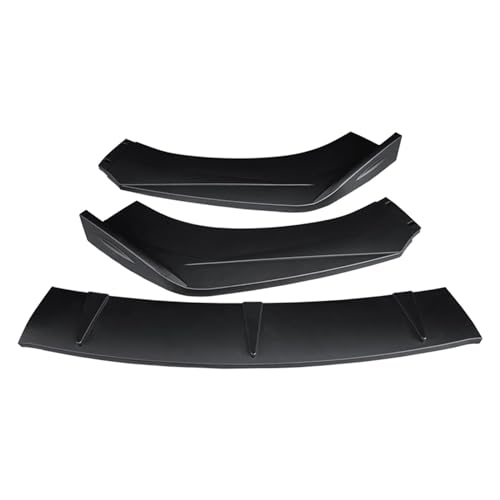 Auto Frontstoßstange Splitter Lippe Bodykit Spoiler Diffusor Guard Protector Cover Trim Zubehör ABS kompatibel für Passat B7 2011-2015 (Matt Schwarz) von BBioss