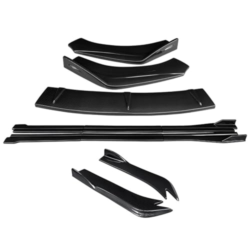 Auto Frontstoßstange Splitter Lippe Bodykit Spoiler Seitenkreise Extensions Hinten Wrap Winkel ABS kompatibel für Audi A7 2015-2018 (Kohlenstofffaser-Optik) von BBioss