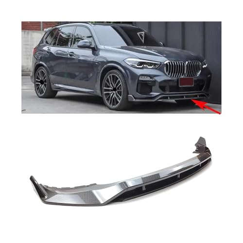 Auto Frontstoßstange Splitter Spoiler Lip Guard Protector Bodykit 4 Stück Exterieur Zubehör für 2019-2022 kompatibel BMW X5 G05 Sport (Karbonfaser-Stil) von BBioss