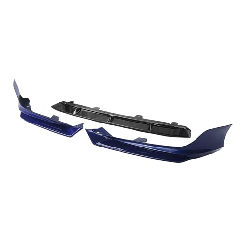 Auto Frontstoßstange Spoilerlippe + schwarze Unterseite Luftverteiler Canard Guard Body Kit kompatibel mit Accord 10. Generation 2018-2020 (linke Seite) von BBioss