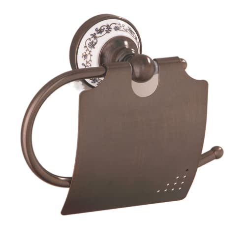BBioss Badezimmerbeschläge-Set aus antikem Messing, mit Handtuchhalter, zwei Ebenen, Wandregal, Toilettenpapierhalter mit Ring und braunem Finish BBioss Badezimmerbeschläge-Set aus antikem Messing, mit Handtuchhalter, zwei Ebenen, Wandregal, Toilettenpapierhalter mit Ring und braunem Finish von BBioss