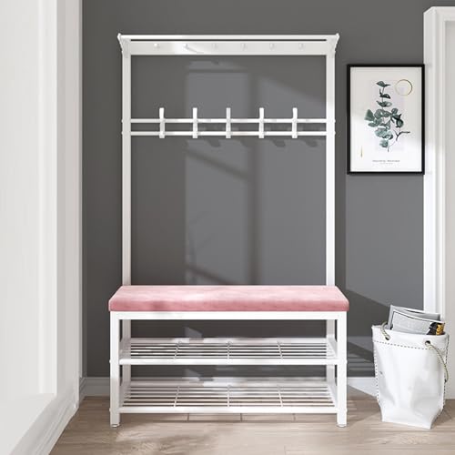 BBioss Garderobe im Industriestil mit Schuhregal, freistehender Kleiderständer, Eingangseinheit, Bank, Haken und Regalen, Lösung zur Organisation des Flurs. BBioss Garderobe im Industriestil mit Schuhregal, freistehender Kleiderständer, Eingangseinheit, Bank, Haken und Regalen, Lösung zur Organisation des Flurs. von BBioss