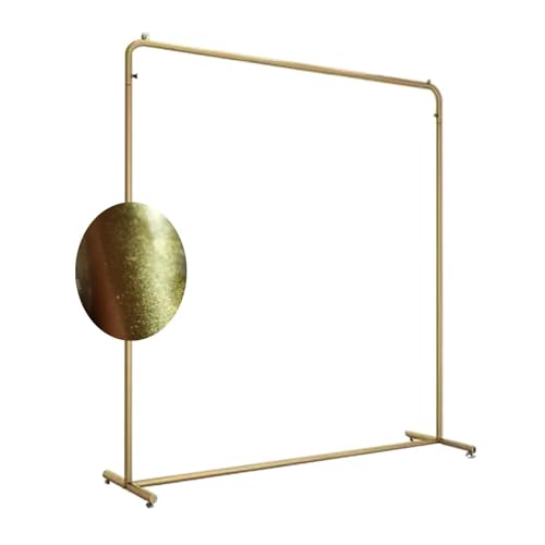 BBioss Goldener Kleiderständer mit 6 Haken zum Aufhängen von Kleidung und zum Organisieren des Schlafzimmers. Unabhängiges Design von kommerzieller Qualität (100 x 40 x 130 cm). von BBioss