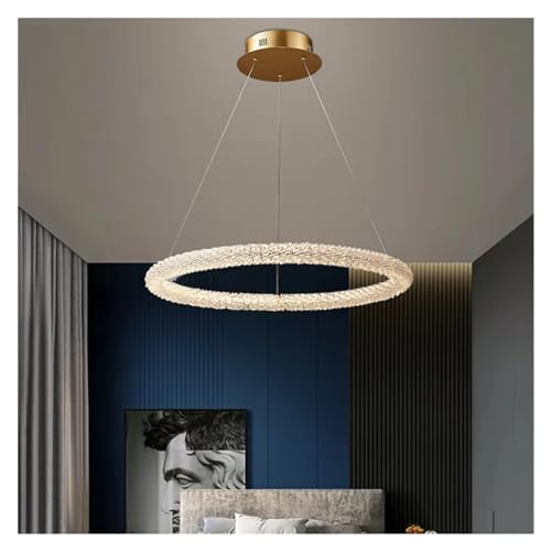 BBioss - K9 Kristall Runde Kronleuchter, geeignet für Wohnzimmer, Arbeitszimmer, Schlafzimmer, Flur, mehrere Ringe, Aluminium Lampenkörper, LED-Pendelleuchte, Deckenleuchte (kaltweiß - D BBioss - K9 Kristall Runde Kronleuchter, geeignet für Wohnzimmer, Arbeitszimmer, Schlafzimmer, Flur, mehrere Ringe, Aluminium Lampenkörper, LED-Pendelleuchte, Deckenleuchte (kaltweiß - D von BBioss