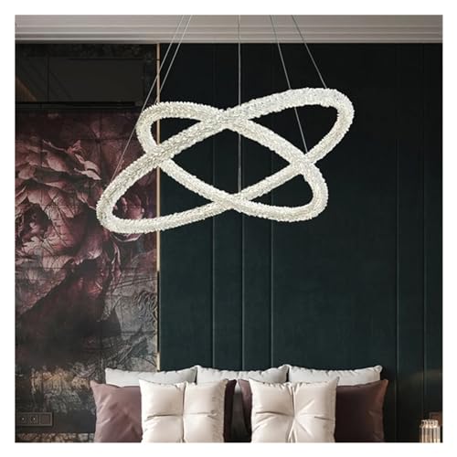 BBioss - K9 Kristall Runde Kronleuchter, geeignet für Wohnzimmer, Arbeitszimmer, Schlafzimmer, Flur, mehrere Ringe, Aluminium Lampenkörper, LED-Pendelleuchte, Deckenleuchte (kaltweiß - d BBioss - K9 Kristall Runde Kronleuchter, geeignet für Wohnzimmer, Arbeitszimmer, Schlafzimmer, Flur, mehrere Ringe, Aluminium Lampenkörper, LED-Pendelleuchte, Deckenleuchte (kaltweiß - d von BBioss