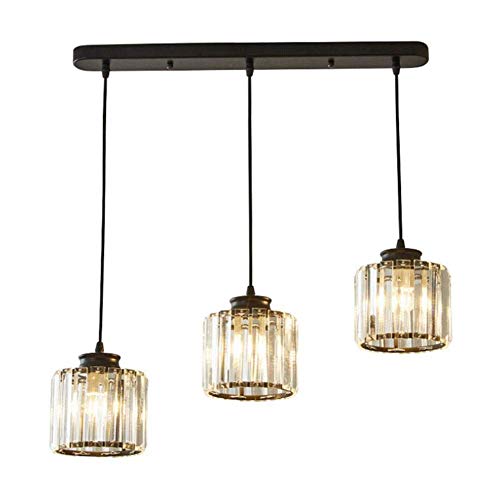BBioss Kronleuchter Pendelleuchte Kristall Haube Kronleuchter Küche Insel Dekoration Wohnzimmer Kreative Design Nordischen Stil 3 Köpfe von BBioss