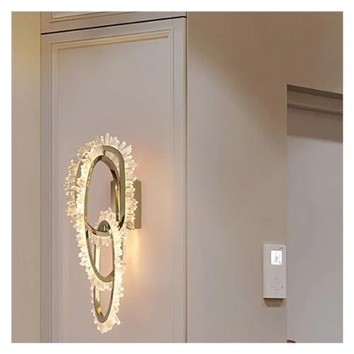 BBioss Künstlerisches Design Kristall Wandleuchte Moderne Kupfer Gold Farbe Schlafzimmer Dekorative Lichttisch, Kronleuchter von BBioss