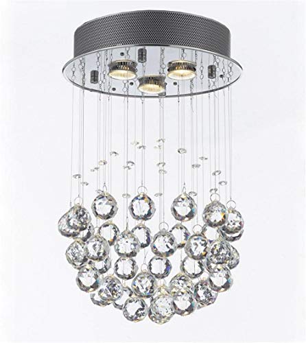 BBioss Modern Kristall Kronleuchter Wohnzimmer Ø 30 cm hängend LED Kugel Pendelleuchte Kaltweiß Weiß BBioss Modern Kristall Kronleuchter Wohnzimmer Ø 30 cm hängend LED Kugel Pendelleuchte Kaltweiß Weiß von BBioss
