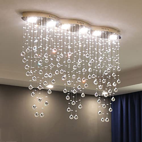 BBioss Moderne Deckenleuchte, kreative Hängelampe in Regentropfenform aus K9-Kristallglas, ideal für Kücheninsel, Esszimmer und Eingang. von BBioss