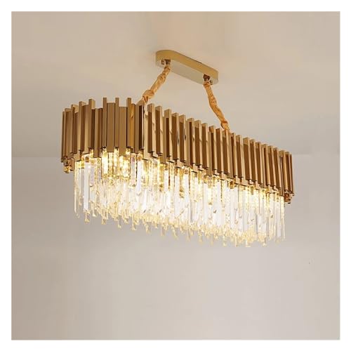 BBioss Moderne Kristall Gold Kronleuchter Beleuchtung LED Lampe Wohnzimmer Schlafzimmer Dekor Kronleuchter Küche Insel Innenbeleuchtung, Kristall Beleuchtung (Warm White - L66 BBioss Moderne Kristall Gold Kronleuchter Beleuchtung LED Lampe Wohnzimmer Schlafzimmer Dekor Kronleuchter Küche Insel Innenbeleuchtung, Kristall Beleuchtung (Warm White - L66 von BBioss
