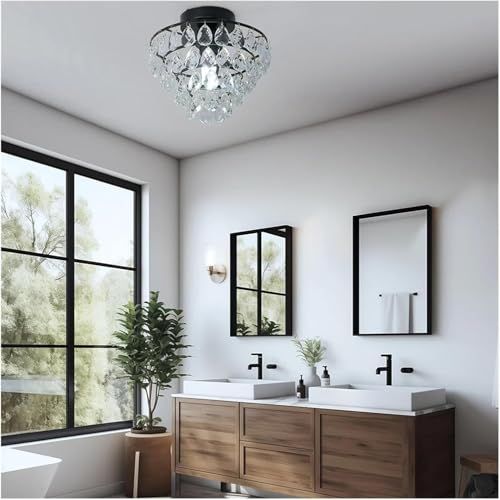 BBioss Moderne LED-Deckenleuchte aus Kristallglas, dekorative Beleuchtung für den Innenbereich, für Wohnzimmer, Esszimmer BBioss Moderne LED-Deckenleuchte aus Kristallglas, dekorative Beleuchtung für den Innenbereich, für Wohnzimmer, Esszimmer von BBioss