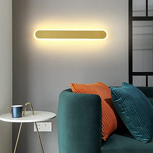 BBioss Moderne LED-Wandleuchte mit langen Streifen im nordischen Stil, lineares Licht aus Aluminium für den Innenbereich, für Nachttische und Treppen (Größe: 80 cm, 34 W, Farbe: Schwarz BBioss Moderne LED-Wandleuchte mit langen Streifen im nordischen Stil, lineares Licht aus Aluminium für den Innenbereich, für Nachttische und Treppen (Größe: 80 cm, 34 W, Farbe: Schwarz von BBioss