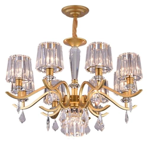 BBioss Moderner LED-Kronleuchter mit 8 Lichtern, Deckenmontage, für Esszimmer, Küche, Eingang, Vintage-Design, Schwarz und Gold, 72 x 48 cm BBioss Moderner LED-Kronleuchter mit 8 Lichtern, Deckenmontage, für Esszimmer, Küche, Eingang, Vintage-Design, Schwarz und Gold, 72 x 48 cm von BBioss