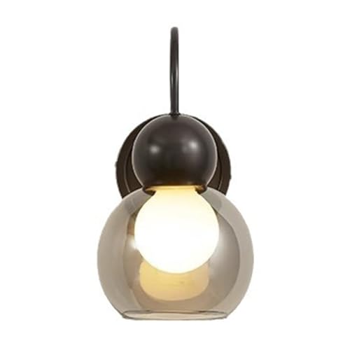 BBioss Nachttisch Glas Wandleuchte Moderne Nordic Globus Beleuchtung, Gebürsteten Messing Wandleuchte 1-flammig, Bar Schlafzimmer Wohnzimmer Flur Eingang Lampen BBioss Nachttisch Glas Wandleuchte Moderne Nordic Globus Beleuchtung, Gebürsteten Messing Wandleuchte 1-flammig, Bar Schlafzimmer Wohnzimmer Flur Eingang Lampen von BBioss