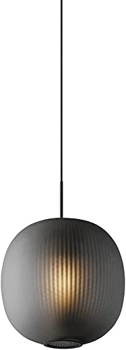 BBioss Nordic Kreative Globus Kronleuchter Moderne Minimalistische Glas Pendelleuchte Schlafzimmer Bedside Pendelleuchte Schwarz Weiß Deckenleuchte für Wohnzimmer, Schlafzimmer, Küche (Color : von BBioss