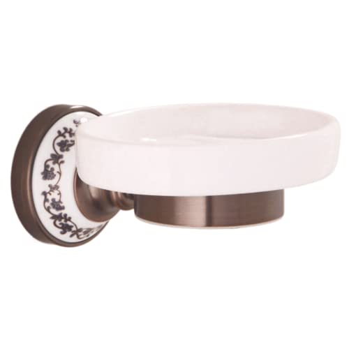 BBioss Vintage-Badezimmerbeschlag-Set aus Messing mit zweistufiger Handtuchstange, Wandregalhaken, Toilettenpapierhalter und Seifenschale mit antikbrauner Oberfläche. BBioss Vintage-Badezimmerbeschlag-Set aus Messing mit zweistufiger Handtuchstange, Wandregalhaken, Toilettenpapierhalter und Seifenschale mit antikbrauner Oberfläche. von BBioss