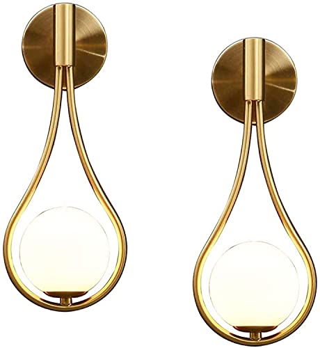 BBioss Wandleuchte aus Glas, Kugel, Stil Mitte des Jahrhunderts, aus gebürstetem Messing, Hängeleuchte, ideal für Wohnzimmer, Schlafzimmer, Nachttisch oder eine schöne Landschaft BBioss Wandleuchte aus Glas, Kugel, Stil Mitte des Jahrhunderts, aus gebürstetem Messing, Hängeleuchte, ideal für Wohnzimmer, Schlafzimmer, Nachttisch oder eine schöne Landschaft von BBioss