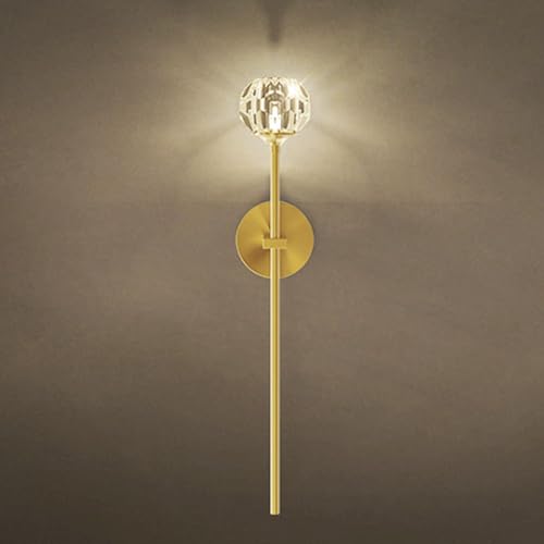 BBioss Wandleuchte aus Messing, mit langem Arm, kabelgebunden, post-moderner Stil, G9, ideal für Wohnzimmer, Schlafzimmer oder Nachttisch. BBioss Wandleuchte aus Messing, mit langem Arm, kabelgebunden, post-moderner Stil, G9, ideal für Wohnzimmer, Schlafzimmer oder Nachttisch. von BBioss