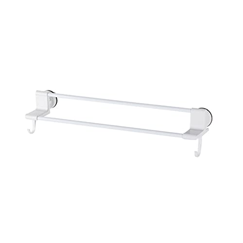 Handtuchhalter Badezimmer No Trace Handtuchhalter Rack Regale Dusche Zubehör Sets Doppellagig Ohne Bohren Wandmontage Kiten Racks Handtuchstange Handtuchständer Kurz Handtuchständer von BBioss