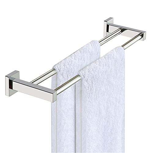 Handtuchregal ohne Bohren Handtuchständer Selbstklebend Handtuchaufhänger Doppelstange Wandmontage Kupfer für Badezimmer Badezimmer von BBioss