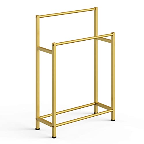 Handtuchständer Freistehender Handtuchständer d Handtuchständer für Badezimmer mit 2 Handtuchstangen Kleiderständer mit Metallfuß und rostfrei zum Aufhängen von Handtüchern, Kleidung u Handtuchständer Freistehender Handtuchständer d Handtuchständer für Badezimmer mit 2 Handtuchstangen Kleiderständer mit Metallfuß und rostfrei zum Aufhängen von Handtüchern, Kleidung u von BBioss