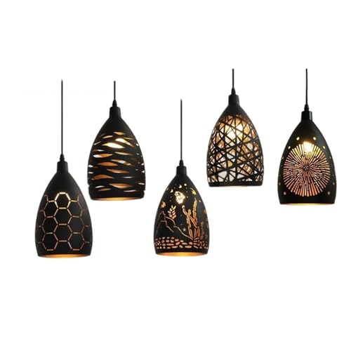 LED Kronleuchter Kristall Kronleuchter Moderne Schmiedeeisen Hohl Metall Käfig Wohnzimmer Restaurant Shop Bar Beleuchtung Dekoration, Geeignet für bar, zimmer, esszimmer Kronluft von BBioss