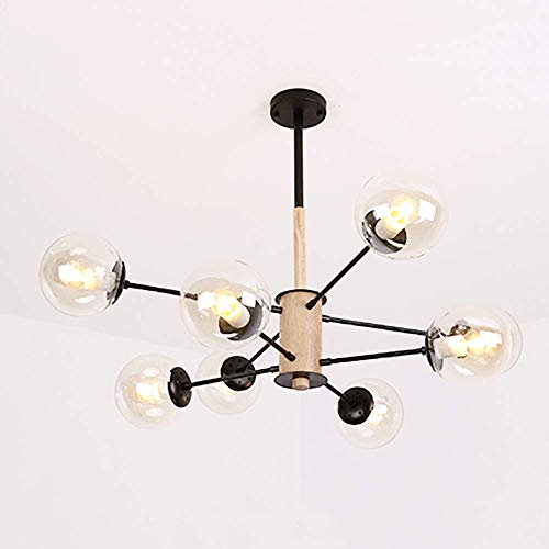 Moderne Künstliche Kronleuchter mit Glaskugel LED Deckenleuchte Mitte Jahrhundert Stil für Küche, Esszimmer, Hotel, Haus, Blau, 6 Lampen Moderne Künstliche Kronleuchter mit Glaskugel LED Deckenleuchte Mitte Jahrhundert Stil für Küche, Esszimmer, Hotel, Haus, Blau, 6 Lampen von BBioss