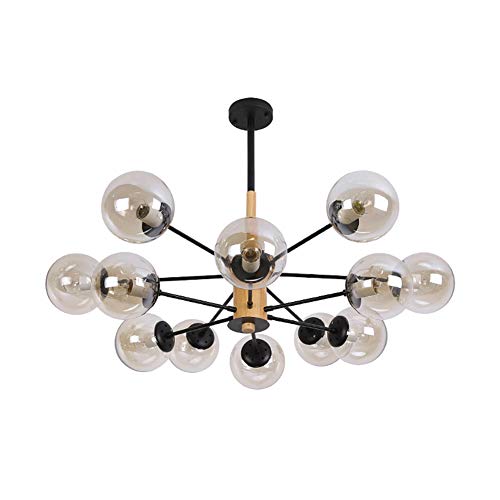 Moderner Kronleuchter mit molekularer blauer Glaskugel Mitte des Jahrhunderts, LED Lampe für Küche, Esszimmer, Hotel, Haus, 6 Lampen Moderner Kronleuchter mit molekularer blauer Glaskugel Mitte des Jahrhunderts, LED Lampe für Küche, Esszimmer, Hotel, Haus, 6 Lampen von BBioss