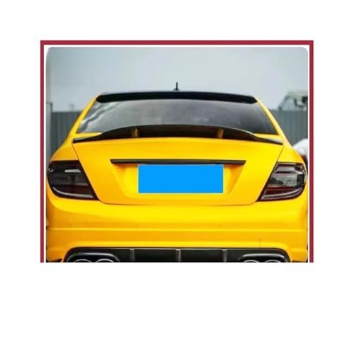Passend für Benz W204 Limousine 4-Türer C350 C63 AMG Auto 2008 2009 2010 11 12 2013 ABS Material R-Stil Heckspoilerflügel (Glänzend Schwarz) von BBioss