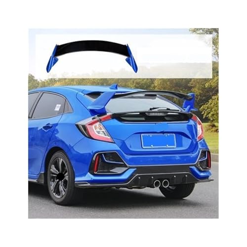 Passend für Honda Civic 10. Generation FK7 2016-2020 Schrägheck Heckspoiler Typ-R Stil Tuning Dachflügel Kofferraumlippe Dekoration Bodykits Tuning (Blau Schwarz) von BBioss