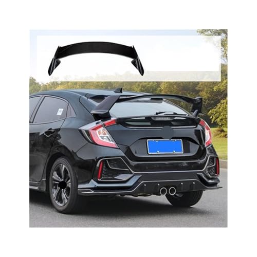 Passend für Honda Civic 10. Generation FK7 2016-2020 Schrägheck Heckspoiler Typ-R Stil Tuning Dachflügel Kofferraumlippe Dekoration Bodykits Tuning (loosy Black) von BBioss