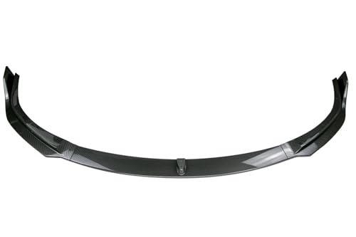 Passend für Tesla Model S 2021-2023 Frontstoßstangenlippe Spoiler Splitter Diffusor Glänzend Schwarz Carbon Fiber Look Guard Body Kit Zubehör (Carbon Look) von BBioss