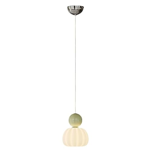Schlafzimmer Nachttisch Kronleuchter Französisch Glas Kreativität Augenschutz Warme Hängende Drahtlicht 15 * 19CM Grün von BBioss
