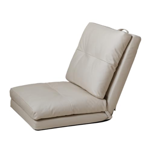 Sitzsack Sofa Bodensofa Lazy Sofa, verstellbares Bodensofa, faltbares Schlafbett mit 6-Positionen-Rückenlehne, umwandelbare Futon-Couch, Lounge-Relaxsessel für das Wohnzimmer, Weiß von BBioss
