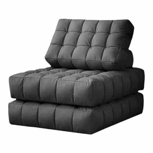 Sitzsack Sofa Bodensofa Lazy Sofa Convertible Flip Chair, Boden, Klappbares gepolstertes Schlafsofa mit Rückenlehne, für Wohnzimmer/Schlafsaal/Gästezimmer/Home Office, dunkelgrau-2 Sitzsack Sofa Bodensofa Lazy Sofa Convertible Flip Chair, Boden, Klappbares gepolstertes Schlafsofa mit Rückenlehne, für Wohnzimmer/Schlafsaal/Gästezimmer/Home Office, dunkelgrau-2 von BBioss