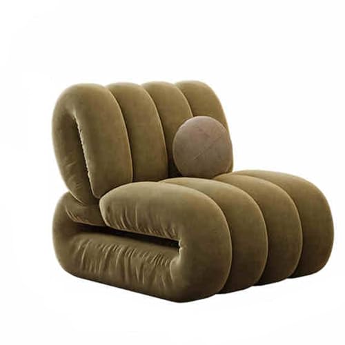 Sitzsack Sofa Bodensofa Lazy Sofa Lazy Floor Couch Eck Sitzsack für Erwachsene Tatami weiches Nubukleder für Wohnzimmer Schlafzimmer Salon Büro Khaki von BBioss