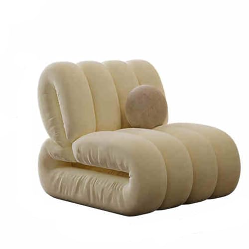 Sitzsack Sofa Bodensofa Lazy Sofa Sitzsack für Erwachsene Übergroßer Kaminsessel Bequemes Lazy Floor Couch Memory Foam für Wohnzimmer Schlafzimmer Apartment Büro Beige von BBioss