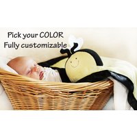 Bumble Bee Schmusetuch Handgemachtes Baby Lovey Mit Satin von BBsForBabies