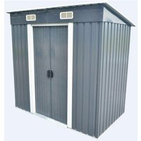 5662-0503 Metall-Gartenhäuschen Gartenhaus 121 x 194 x 181cm - Bc-elec von BC-ELEC