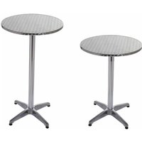 BS11011-6 Aluminium Bartisch / Stehtisch 70cm oder 110cm Höhe, Ø60cm - Bc-elec von BC-ELEC